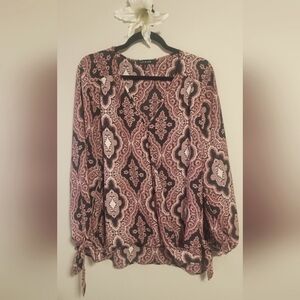 Blouse Pink & Black